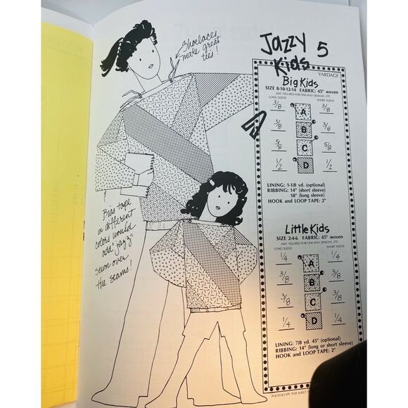 1992 Jazzy Kids Pattern Book by Janet Rostocki Wearable Kids Patterns Vintage - Picture 4 of 4